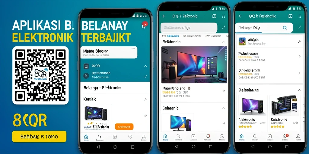 Antarmuka aplikasi 8QR yang modern dan mudah digunakan.