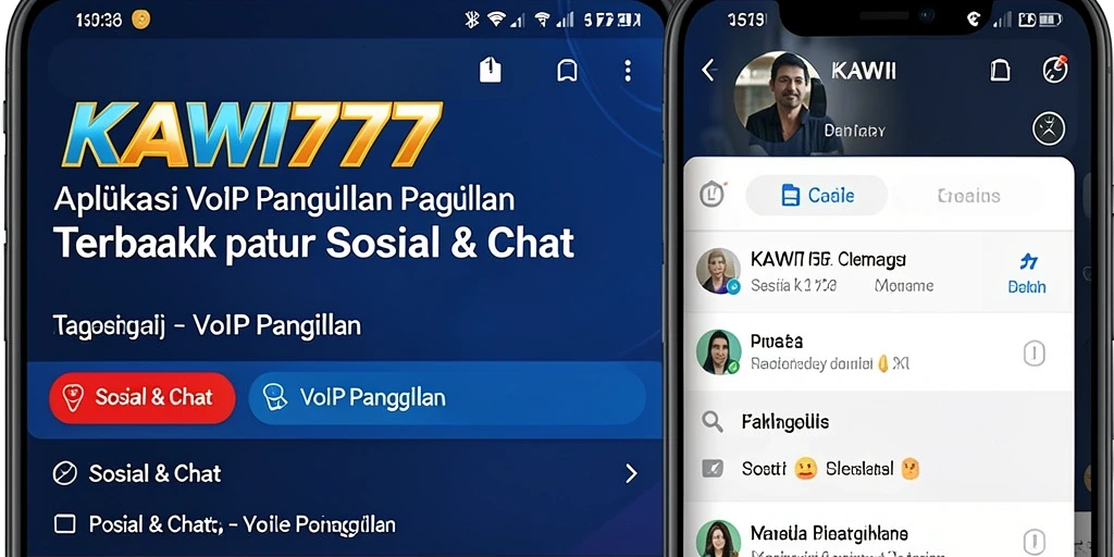 Antarmuka intuitif KAWI777 untuk VoIP Panggilan yang mudah digunakan.