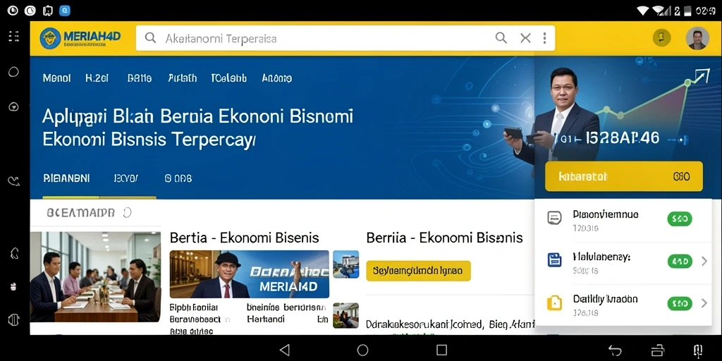 Tampilan antarmuka MERIAH4D dengan berita ekonomi terbaru.