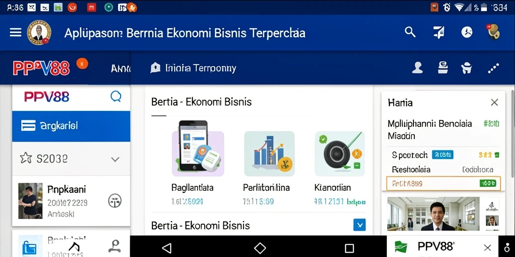 Tampilan antarmuka utama PPV88 menampilkan berita ekonomi terbaru.