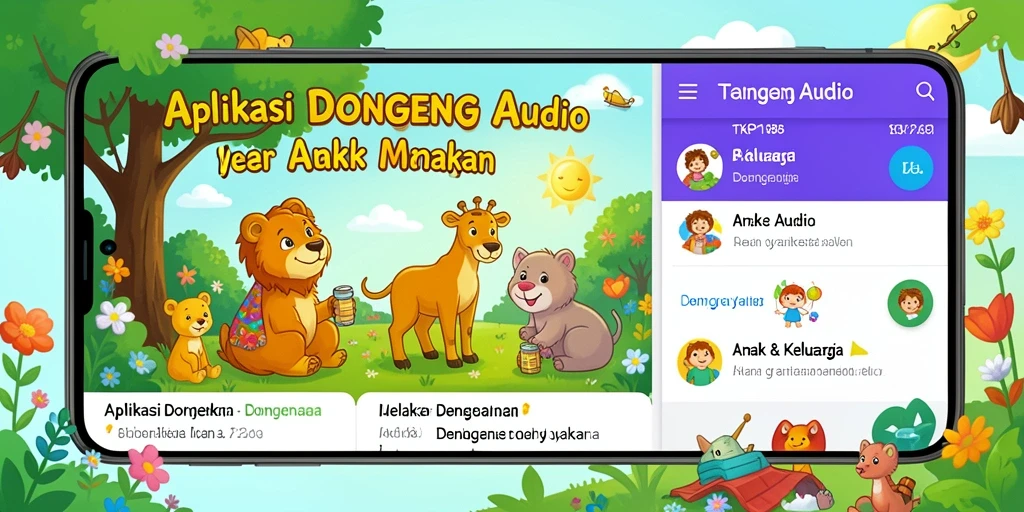 Antarmuka aplikasi TKP188 yang ramah anak dan interaktif.